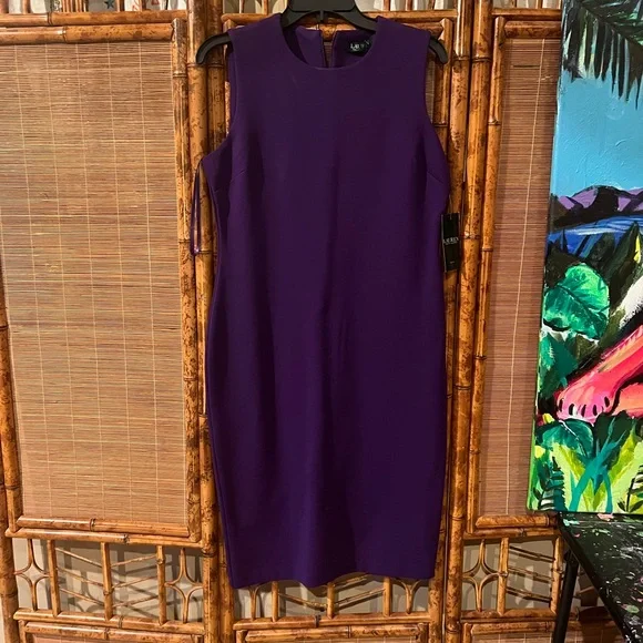 Lauren Ralph Lauren NWT Purple Dress - Picture 2 of 8